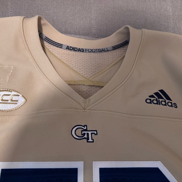 Adidas Game-Worn Georgia Tech Jersey, Gold - Picture 3 of 5